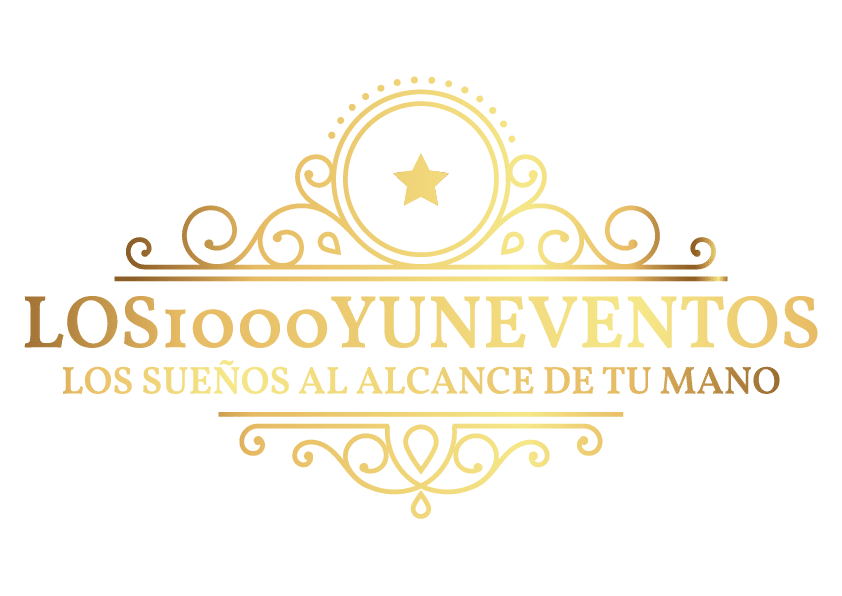 Logo de Los 1000 Yuneventos en dorado
